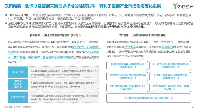 《2023信创产业新发展趋势报告及100强-亿欧智库》 - 第6页预览图