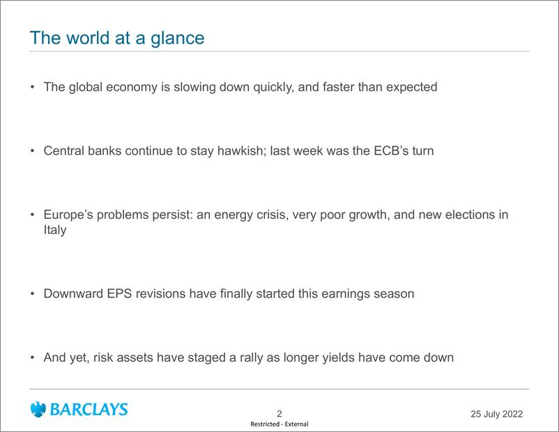 《Barclays-Global Macro Thoughts》 - 第3页预览图