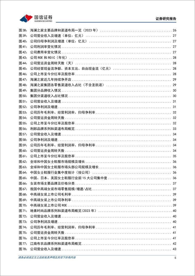 《纺服板块高股息标的梳理专题：积极关注高ROE高股息纺服细分领域龙头-240802-国信证券-61页》 - 第5页预览图