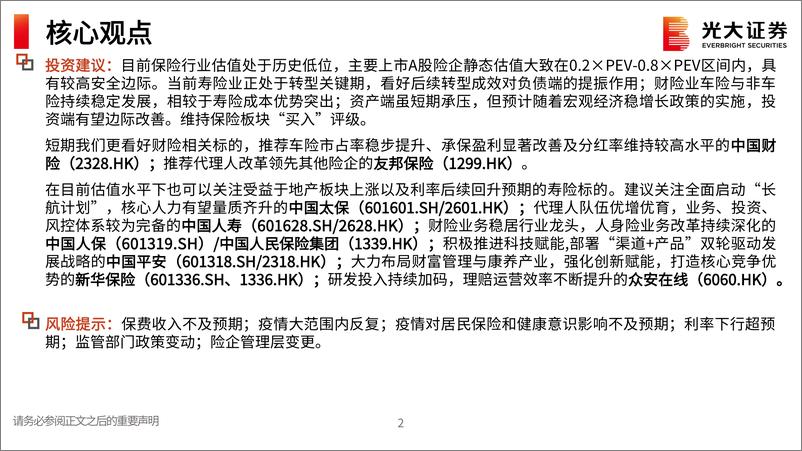 《保险行业2022年中期投资策略：破而后立，期待重生-20220604-光大证券-29页》 - 第4页预览图