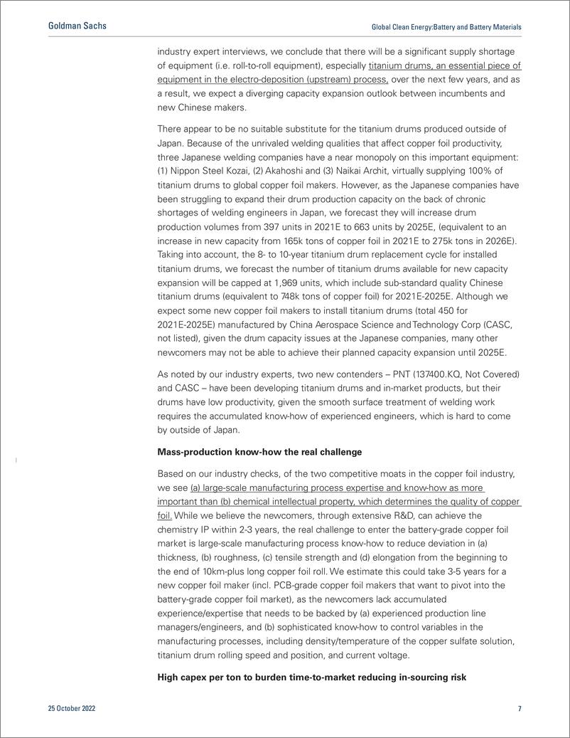 《Global Clean EnergBattery and Battery Material Copper foi Equipment constraints to curb oversupply and sustain profitab...(1)》 - 第8页预览图