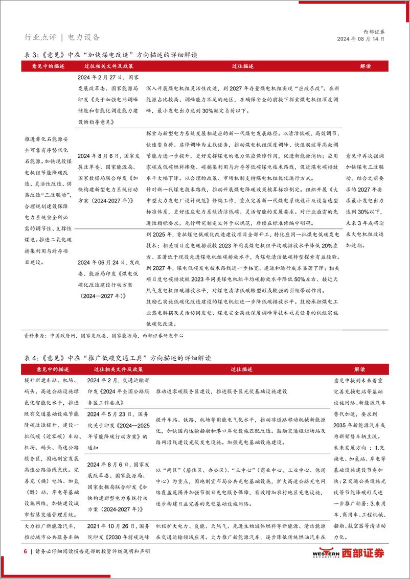 《电力设备行业：深入推进绿色低碳发展，规划社会绿色转型道路-240814-西部证券-11页》 - 第6页预览图