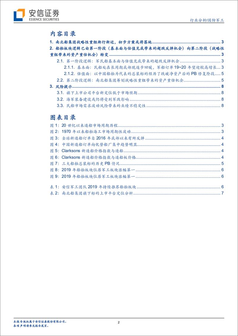 《国防军工行业分析：南北船集团重组获批，旗下上市公司资本运作或持续展开-20191027-安信证券-10页》 - 第3页预览图