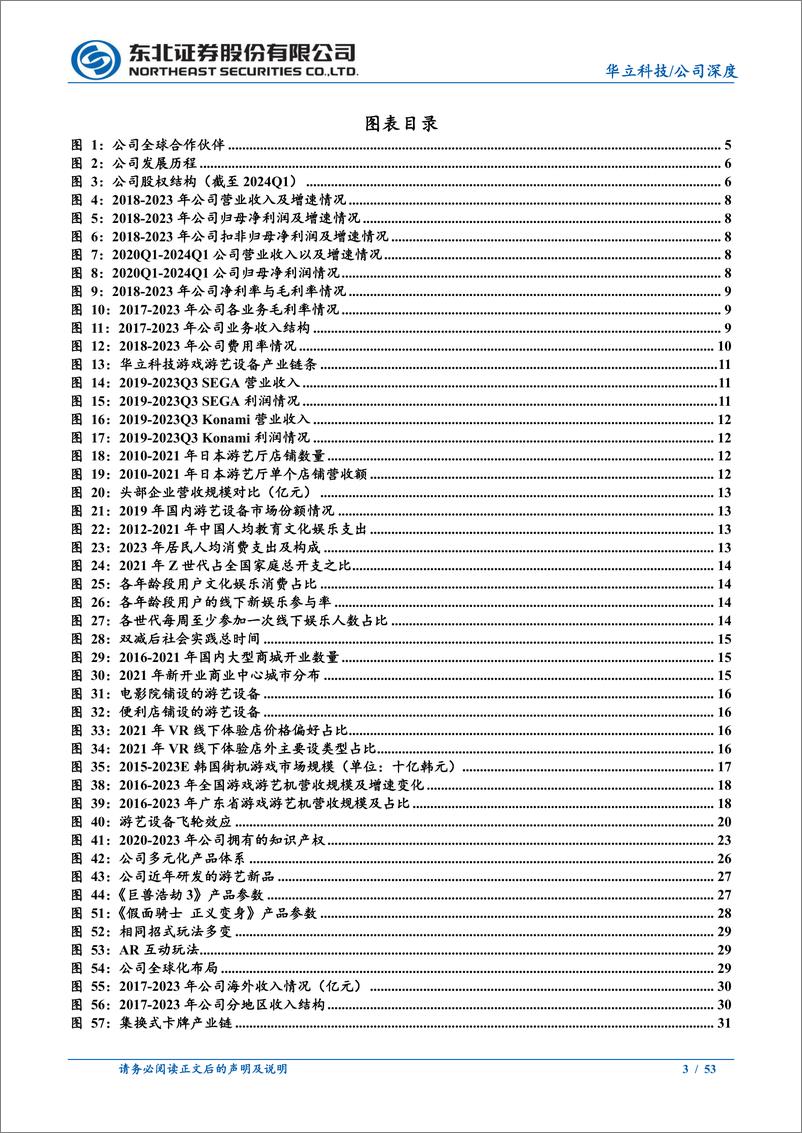 《华立科技(301011)游艺设备基本盘稳健，IP卡牌打开增长空间-240713-东北证券-53页》 - 第3页预览图