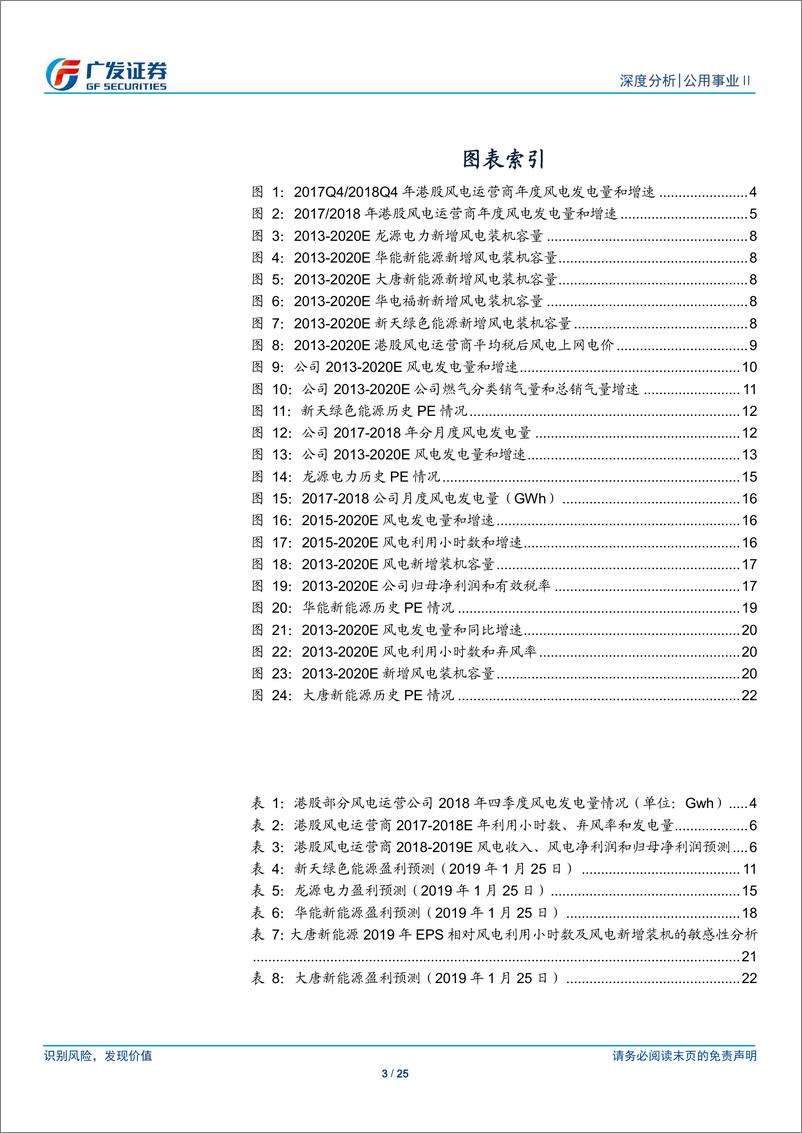 《公用事业行业：风电运营商2018年较好收官-20190128-广发证券-25页》 - 第4页预览图