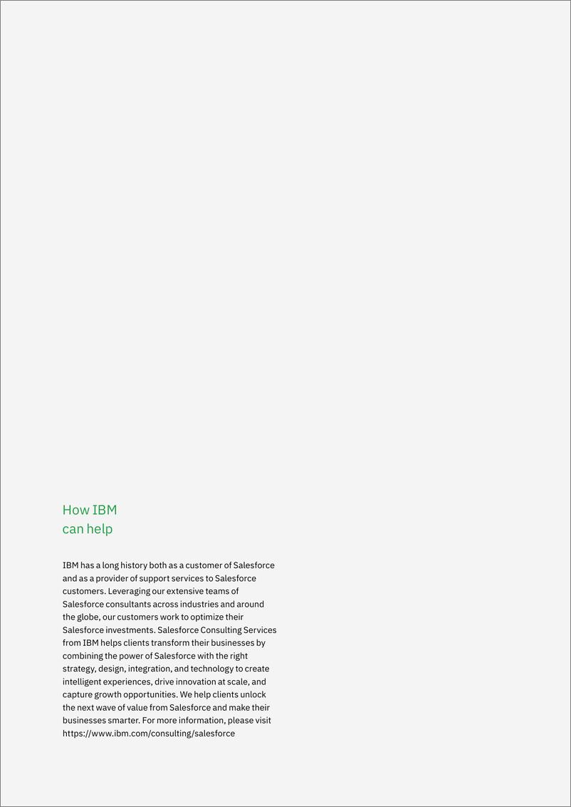 《IBM+我的差距：通过在整个企业范围内集成Salesforce+Cloud，获取更多价值-28页》 - 第3页预览图