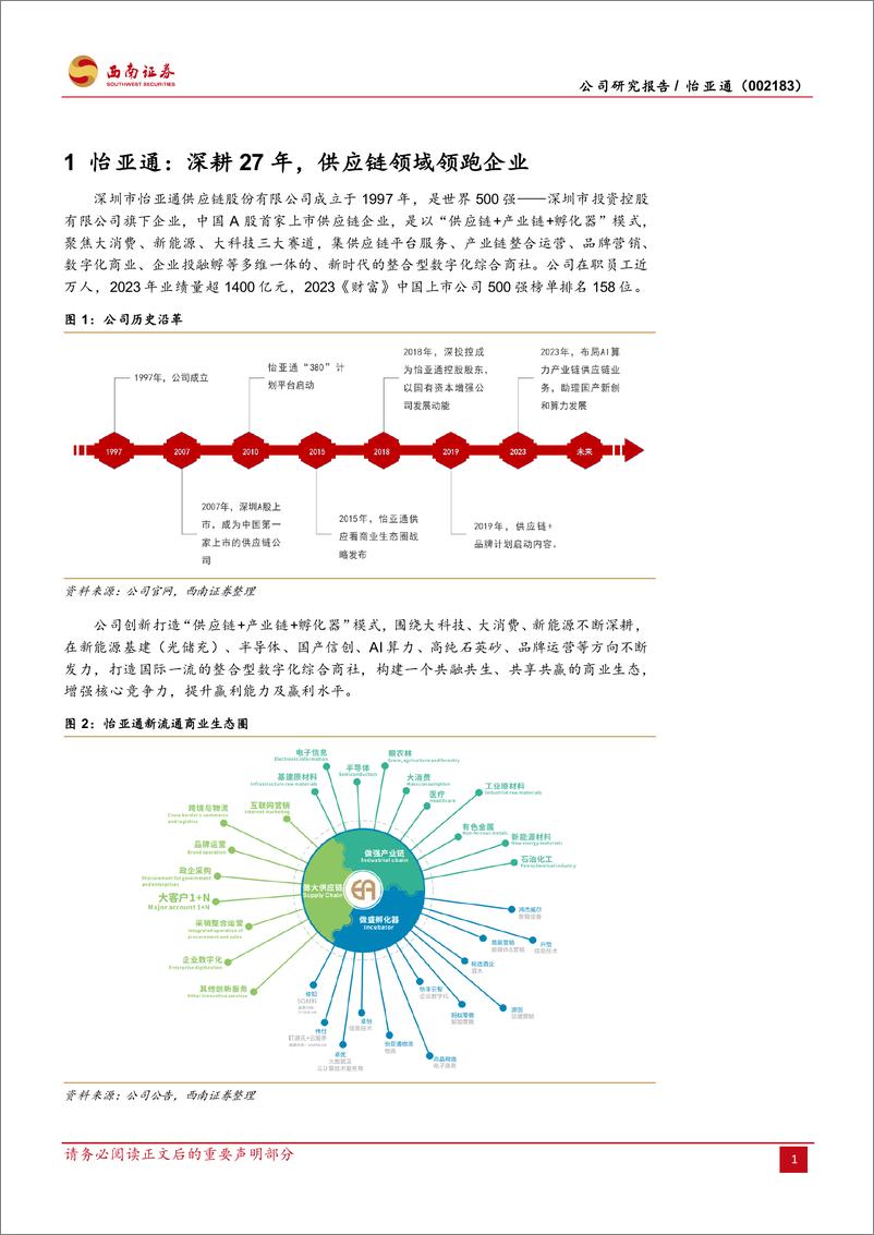 《怡亚通(002183)流通巨头，从商社迈向新质生产力-250106-西南证券-21页》 - 第4页预览图