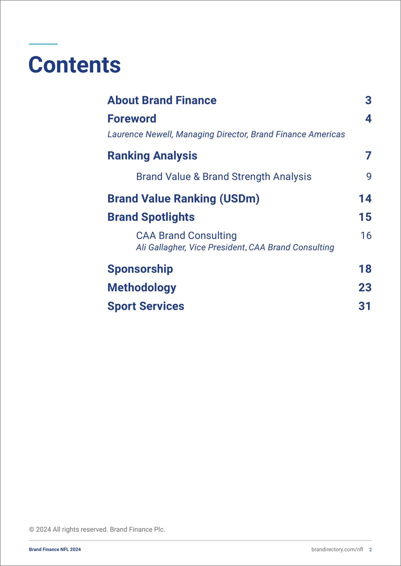 《品牌价值-最有价值和最强大的NFL品牌的2024年度报告（英）-41页》 - 第2页预览图