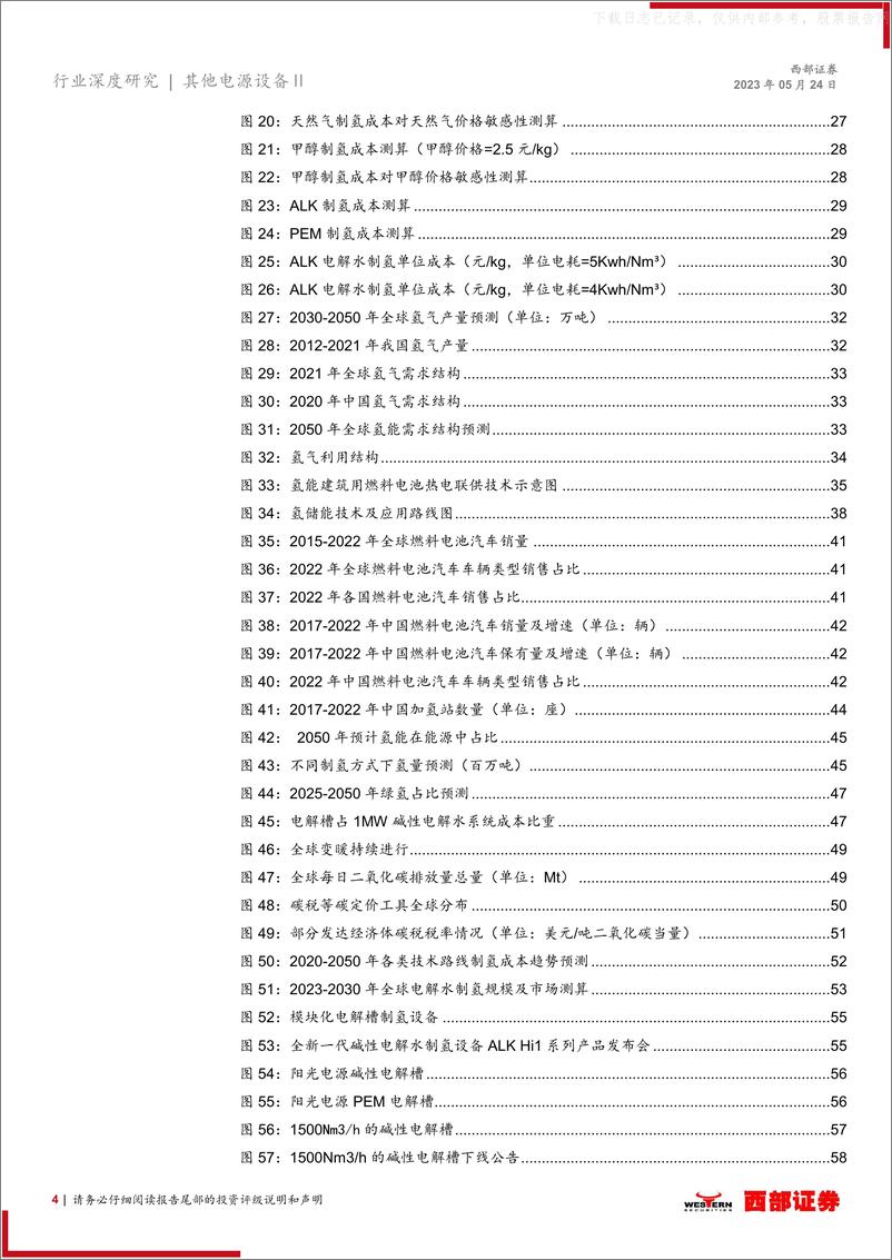 《西部证券-氢能源行业深度报告：绿电制绿氢是趋势，氢能产业链发展加速-230524》 - 第4页预览图