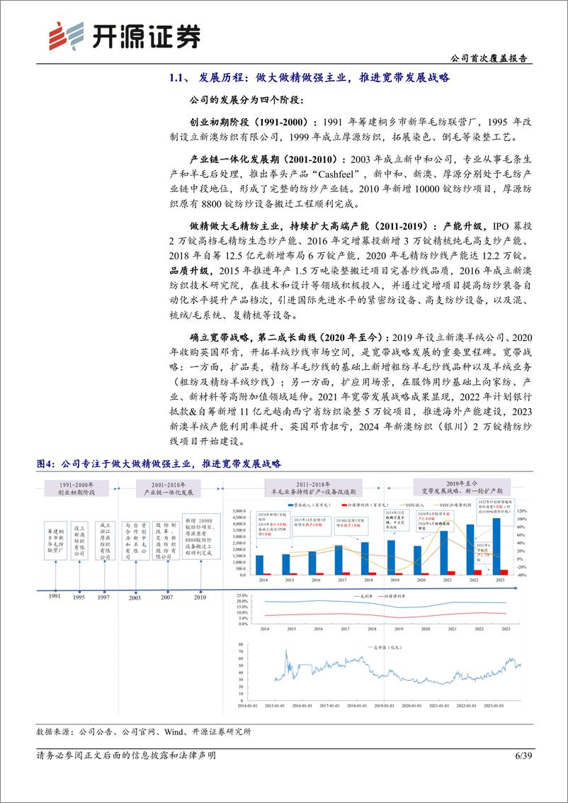 《开源证券-新澳股份-603889-公司首次覆盖报告：毛精纺纱线龙头经纬全球，扩产扩品类齐头并进》 - 第6页预览图