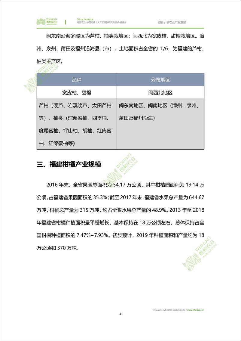 《农小蜂-中国柑橘十大产区系列研究简报（七）-福建省》 - 第5页预览图