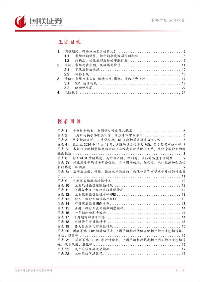 《策略研究点评报告：调整期间，哪些方向更具性价比？-241120-国联证券-26页》 - 第4页预览图