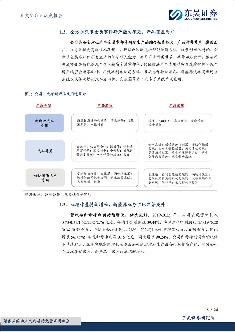 《东吴证券-全方位汽车金属零件研产能力领先，新能源业务放量可期》 - 第6页预览图