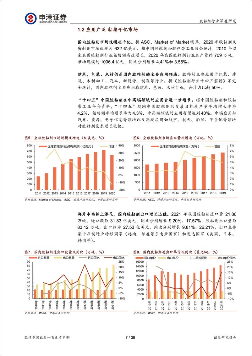 《申港证券-胶粘剂行业深度研究：掘金胶粘剂千亿市场正当时》 - 第7页预览图