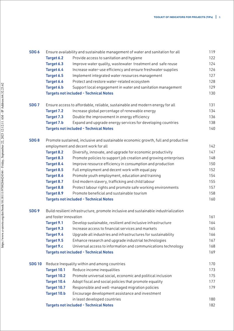 《世界旅游组织-2023年通过旅游业实现可持续发展目标——项目指标工具包-英-298页》 - 第8页预览图