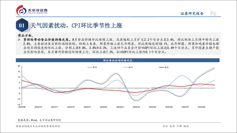 《8月通胀数据点评：虽有短期支撑，下行压力仍存-240910-太平洋证券-14页》 - 第6页预览图