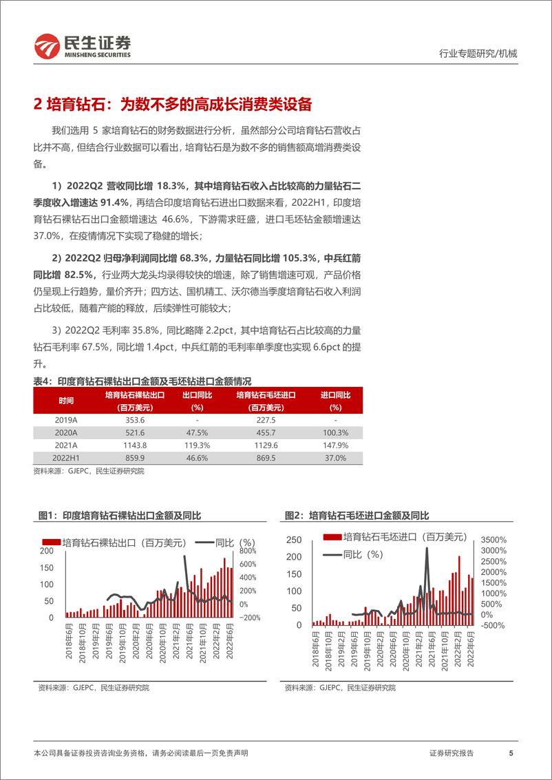 《机械行业一周解一惑：中报综述（一），检测稳健、培育钻石高成长、风电设备基本面见底-20220827-民生证券-15页》 - 第6页预览图