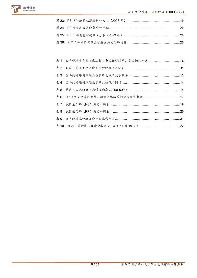 《宝丰能源(600989)煤制烯烃民企典范，成本领先成长广阔-241119-德邦证券-25页》 - 第5页预览图