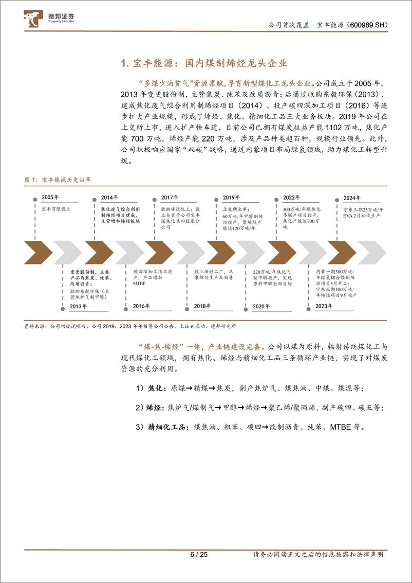 《宝丰能源(600989)煤制烯烃民企典范，成本领先成长广阔-241119-德邦证券-25页》 - 第6页预览图