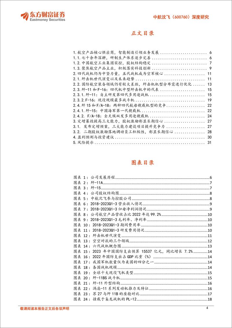 《深度报告-20240319-东方财富证券-中航沈飞-600760.SH-深度研中国歼击机摇新机型有望打开成长空332mb》 - 第4页预览图