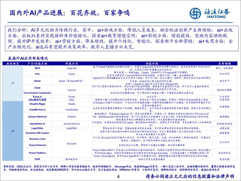 《互联网传媒行业：AI应用的星辰大海-20230627-海通证券-29页》 - 第5页预览图