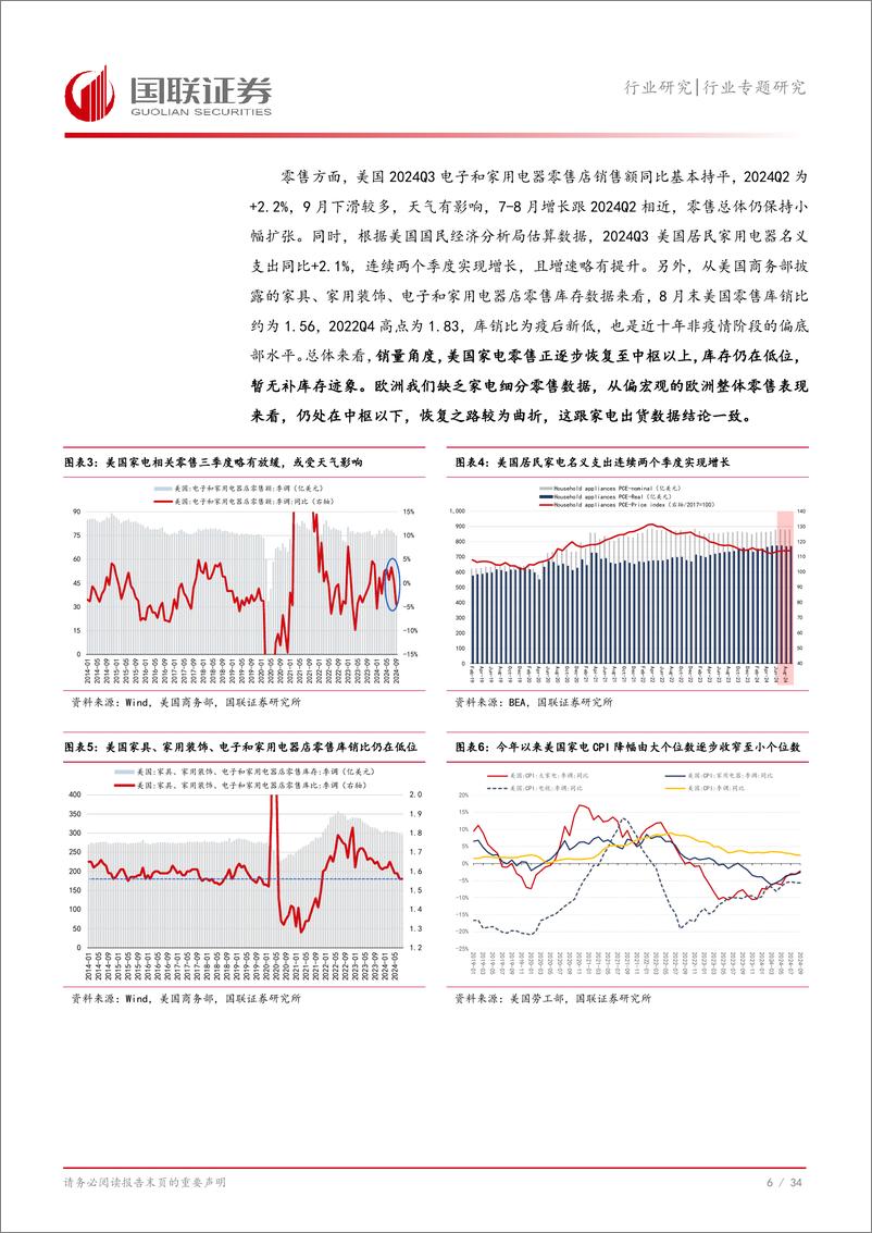 《家用电器行业专题研究：从海外龙头2024Q3财报评估家电外销走势-241116-国联证券-35页》 - 第7页预览图