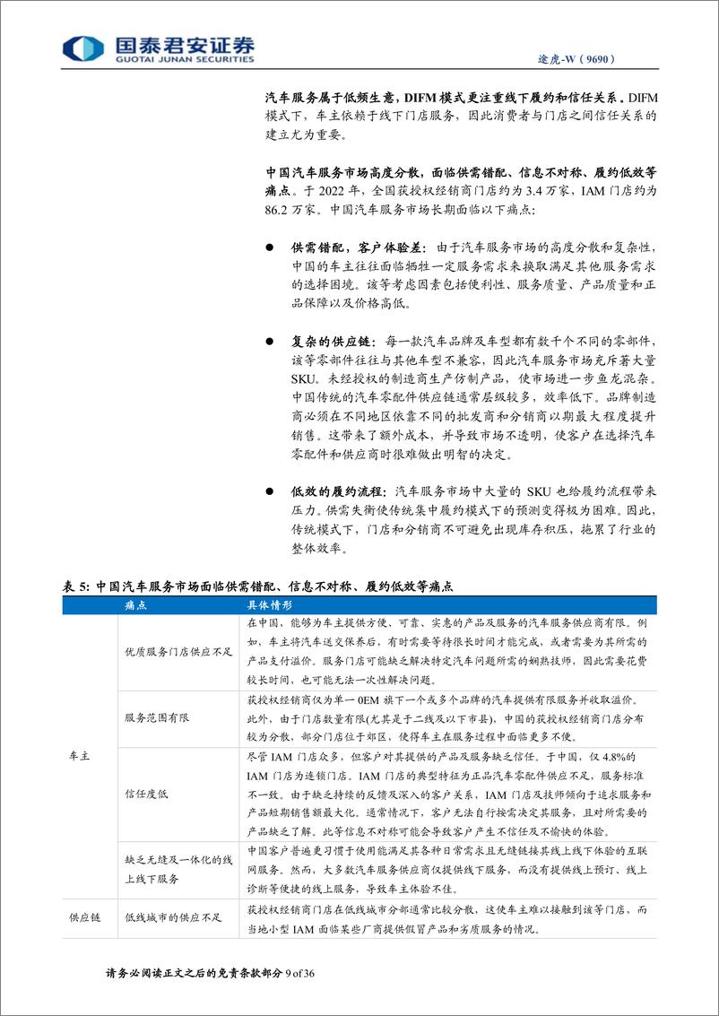 《途虎-W(9690.HK)首次覆盖报告：O2O汽车服务龙头，成长飞轮加速-240406-国泰君安-36页》 - 第8页预览图