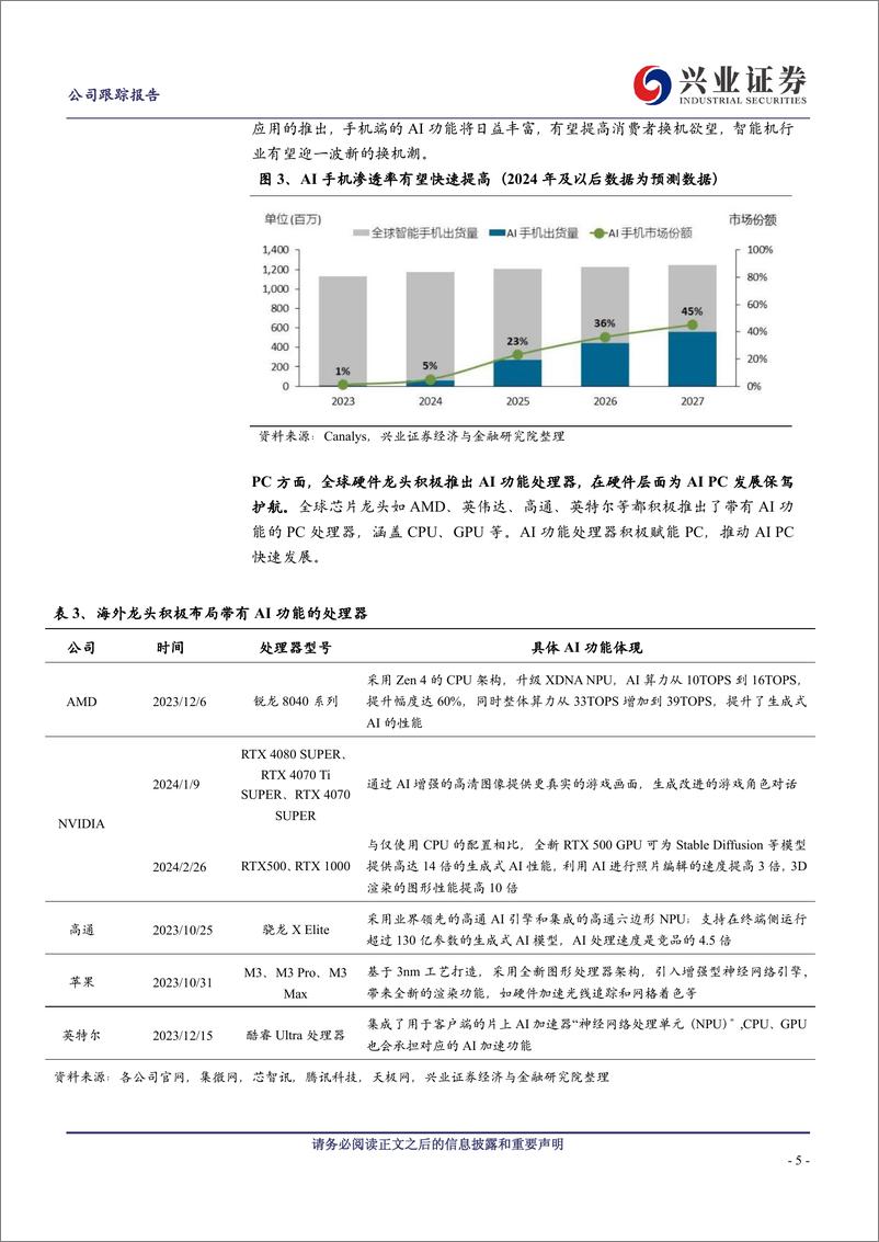 《鹏鼎控股(002938)端侧AI渐行渐近，PCB龙头受益软硬板量价双升趋势-240505-兴业证券-14页》 - 第5页预览图