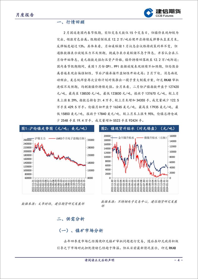 《镍月报：基本面延续过剩，谨慎对待反弹空间-20240301-建信期货-13页》 - 第4页预览图