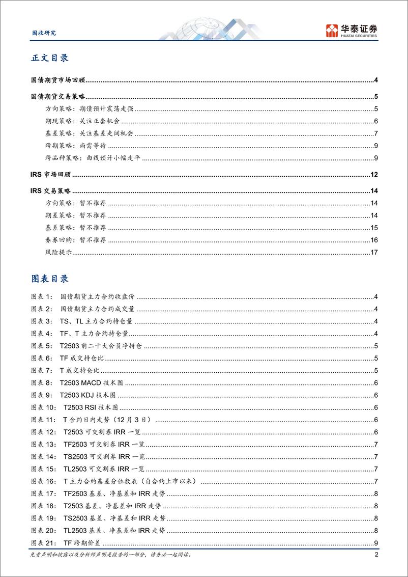 《利率衍生品回顾与展望：关注期债正套和做多基差的机会-241206-华泰证券-20页》 - 第2页预览图