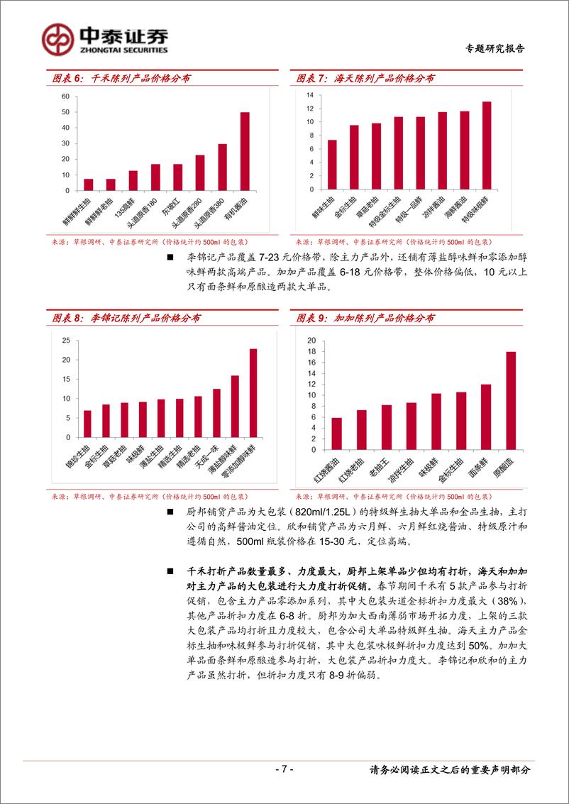 《食品制造行业调味品春节返乡调研心得：主流品牌铺货占优，消费升级趋势明显-20190217-中泰证券-17页》 - 第8页预览图