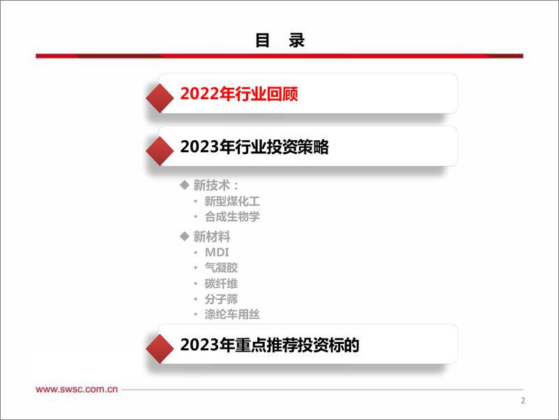 《化工行业2023年投资策略：掘金新技术，挖宝新材料-20230209-西南证券-34页》 - 第4页预览图