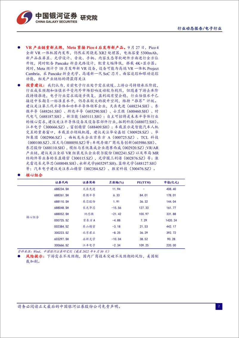 《电子行业动态月报：半导体长期自主可控势在必行-20221011-银河证券-38页》 - 第3页预览图