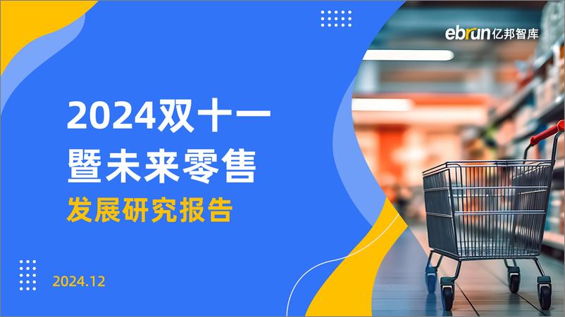 《2024年双十一暨未来零售发展研究报告》 - 第1页预览图