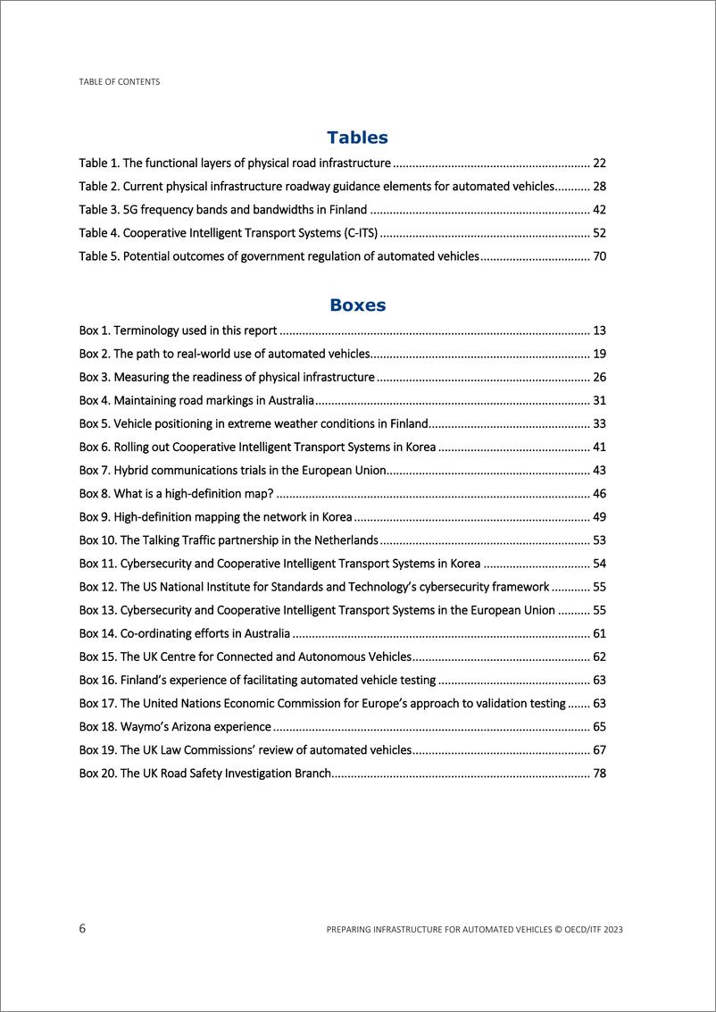 《国际运输论坛ITF_2023为自动驾驶汽车准备基础设施报告_英文版_》 - 第7页预览图