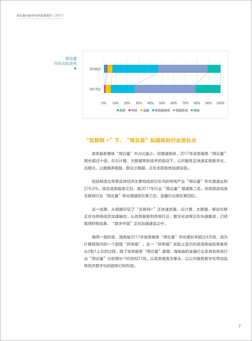 《用云量与数字经济发展报告（2018）》 - 第8页预览图