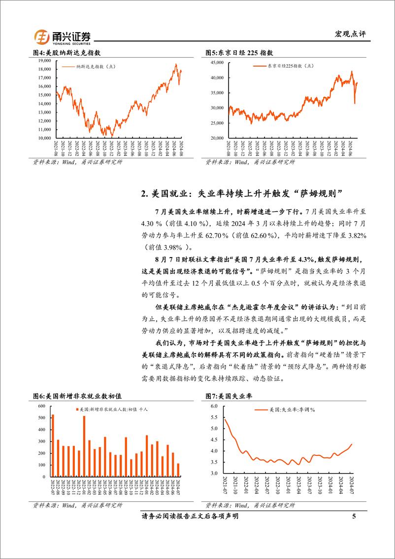 《8月海外环境分析：美国经济“软着陆”的概率-240902-甬兴证券-11页》 - 第5页预览图