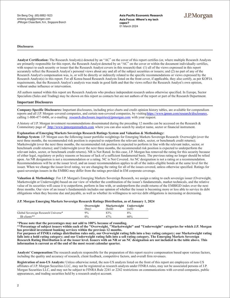 《JPMorgan Econ  FI-Asia Focus Where’s my tech capex-106778127》 - 第2页预览图