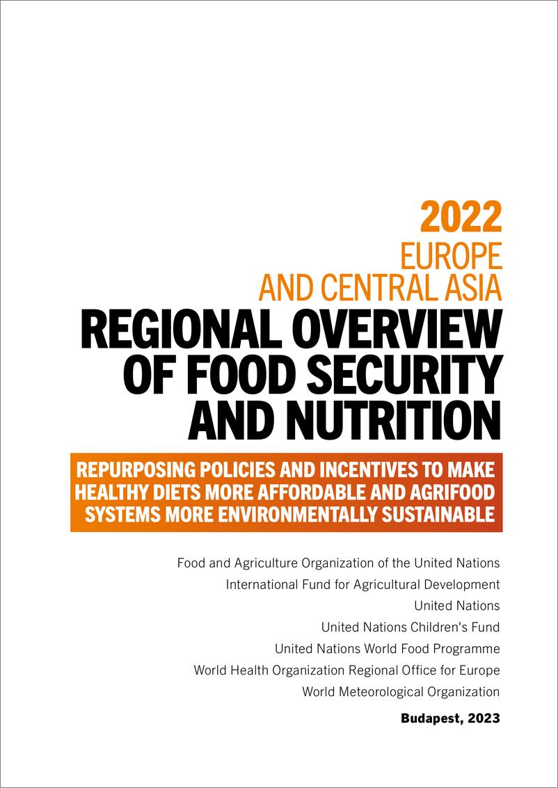 《2022年欧洲和中亚地区粮食安全和营养状况》-192页 - 第4页预览图
