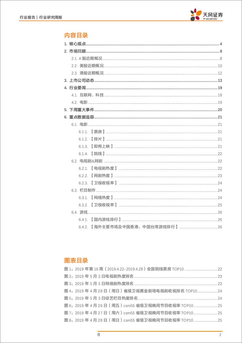 《传媒行业五月策略：低估值游戏为盾，稀缺主题为矛灵活应对-20190505-天风证券-29页》 - 第3页预览图