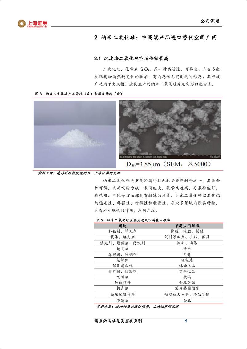 《深度报告-20240328-上海证券-凌玮科技-301373.SZ-凌玮科技深度报中高端纳米二氧化硅龙国产替代空间广261mb》 - 第8页预览图