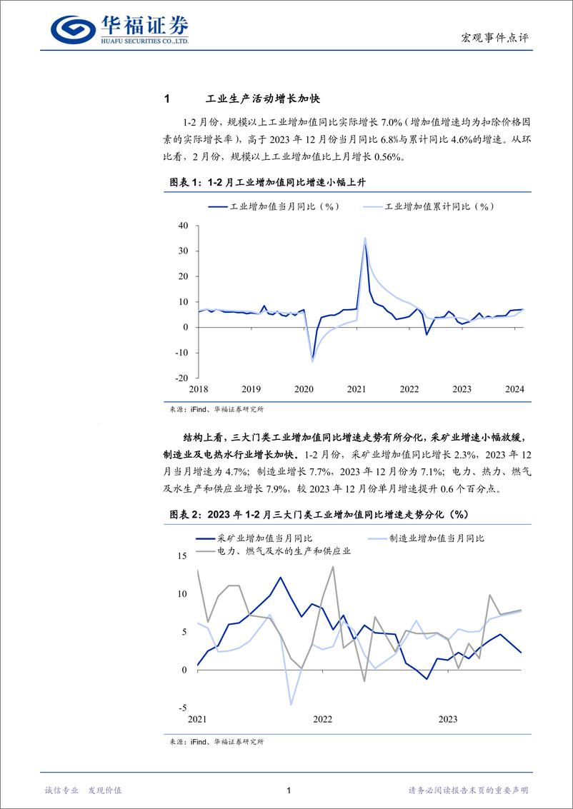 《经济数据点评：经济增长平稳开局-240318-华福证券-11页》 - 第2页预览图