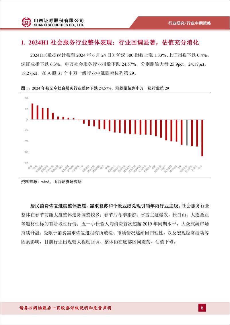 《社会服务行业2024年中期策略：需求分层、理性消费、体验为王，文旅新玩法促进旅游消费释放-240704-山西证券-30页》 - 第6页预览图