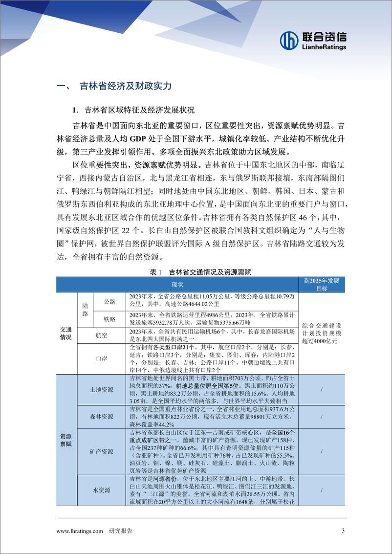 《地方政府与城投企业债务风险研究报告-吉林篇》 - 第3页预览图