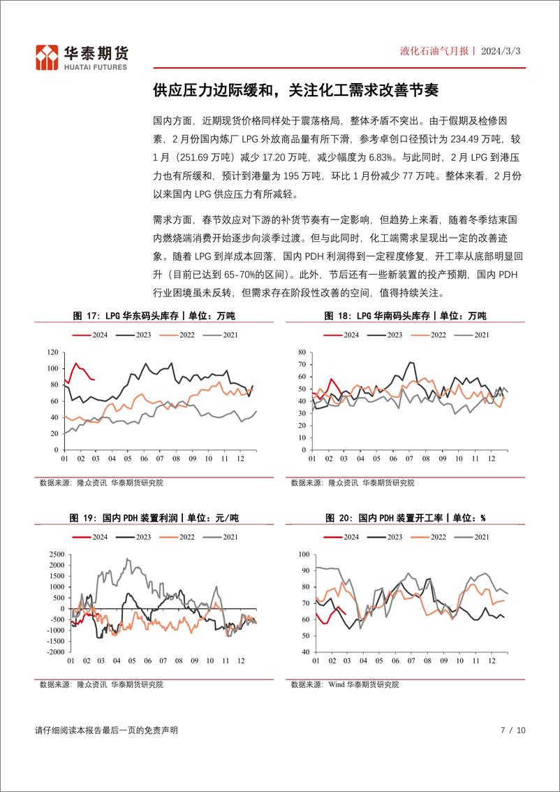 《液化石油气月报：化工需求边际改善，关注仓单注销后的机会-20240303-华泰期货-10页》 - 第7页预览图