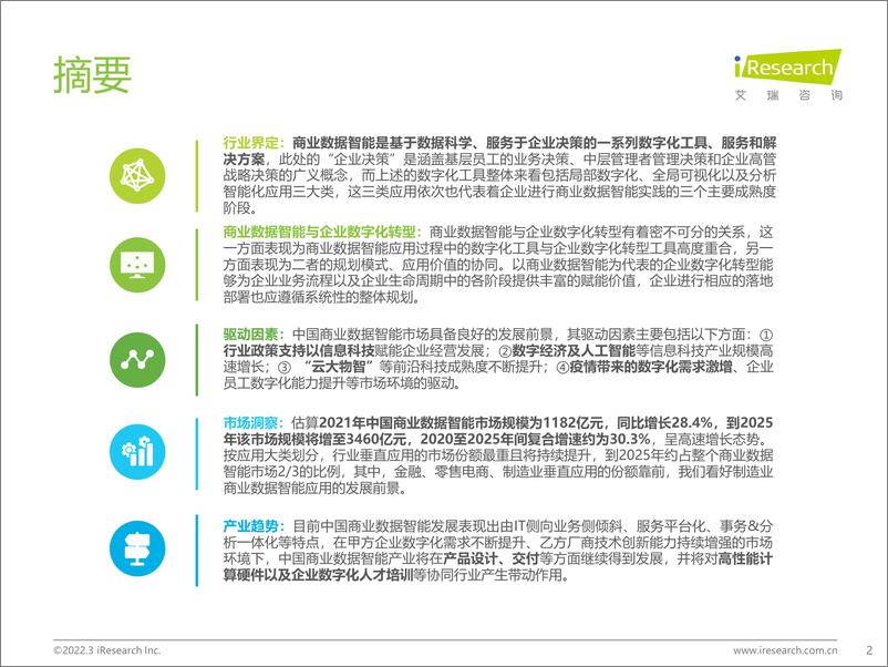 《艾瑞咨询：2022年中国商业数据智能行业研究报告》 - 第2页预览图