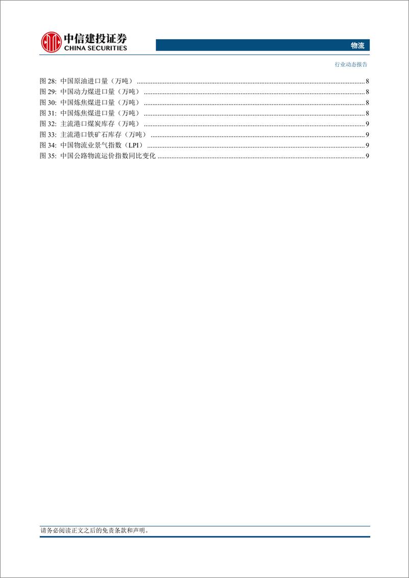 《物流行业行业动态：国际油价止跌回升，欧洲天然气价格上涨，进口煤市场偏强运行-240428-中信建投-15页》 - 第3页预览图