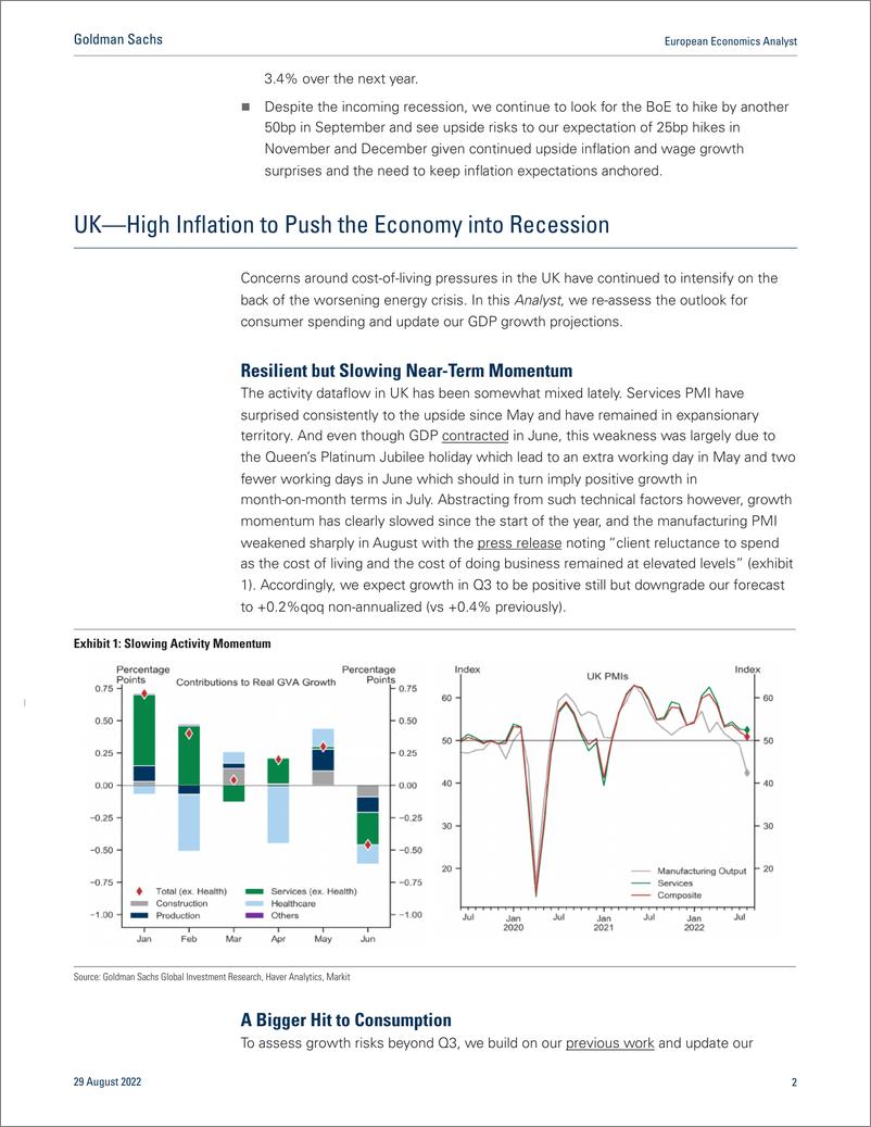 《European Economics Analys UK—High Inflation to Push the Economy into Recession (Quadri)(1)》 - 第3页预览图