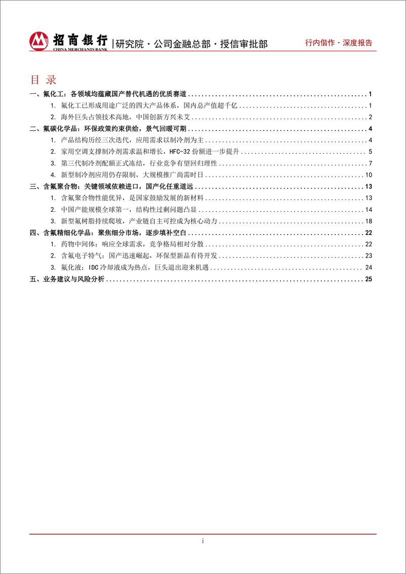 《招商银行-氟化工深度研究之总览篇：应用领域百花齐放，国产替代未来可期》 - 第2页预览图