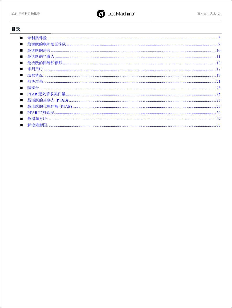 《2024 年专利诉讼报告》 - 第4页预览图